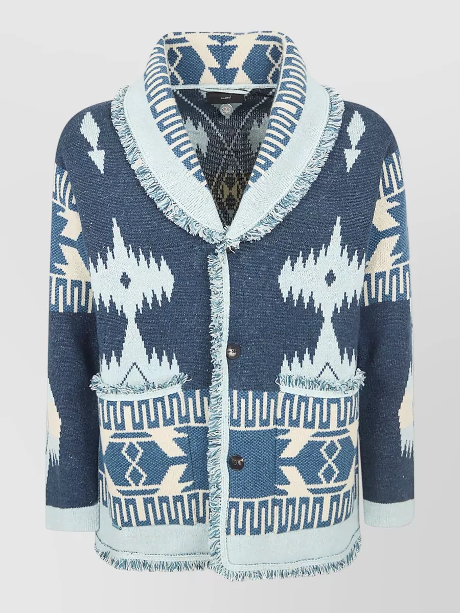 Alanui Cashmere Icon Jacquard Cardigan