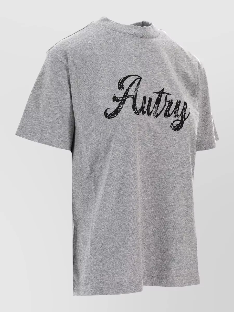 Autry Womens Crew Neck Cotton T Shirt