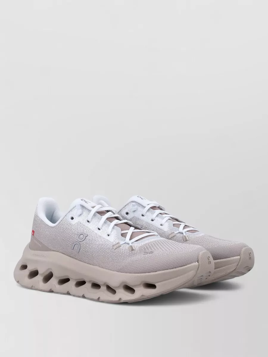 On Running recycled polyester lace-up running shoes