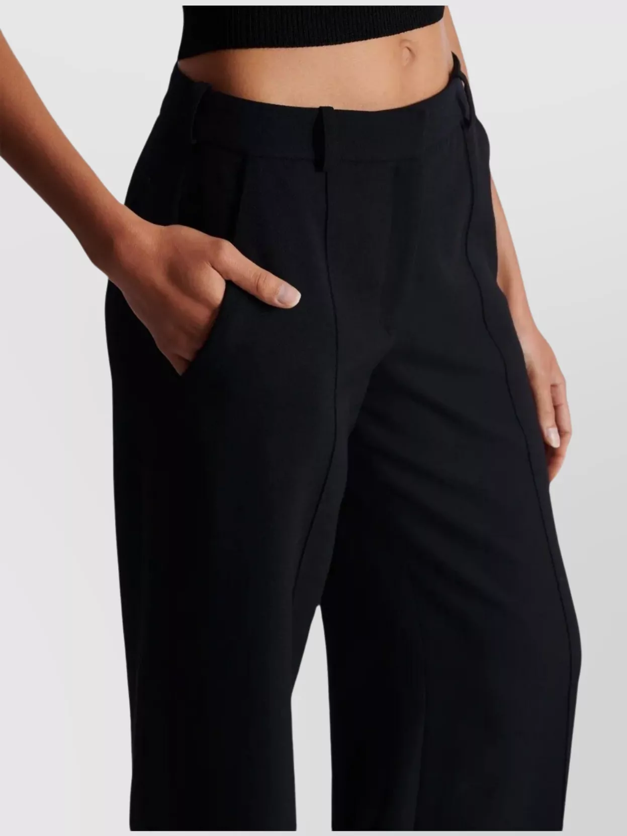 Balmain Wool Trousers With Front Pleats And Wide Leg