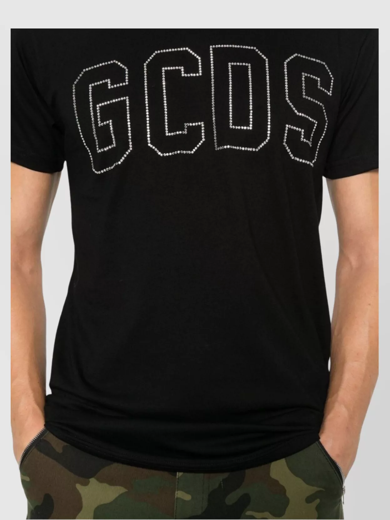 Gcds Logo Band Bling T-Shirt Unisexe