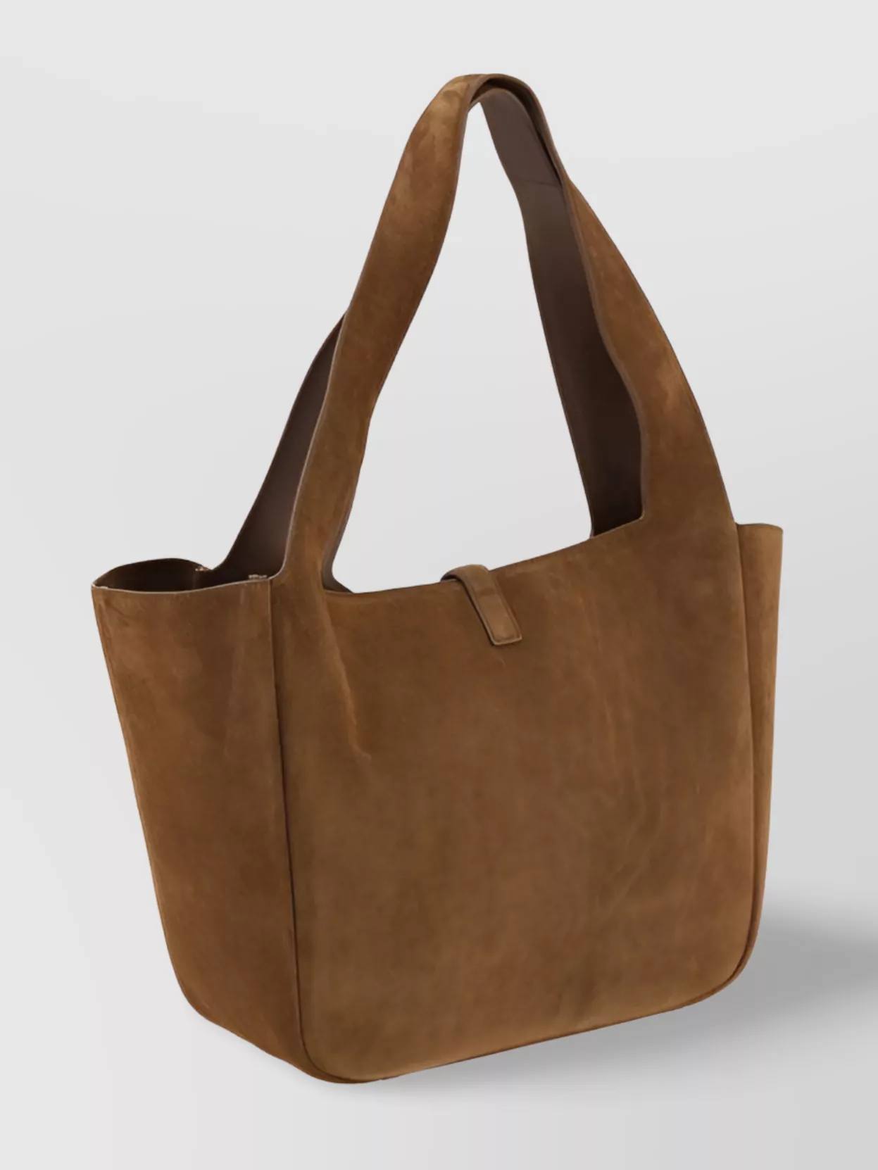 Saint Laurent 5 To 7 Bea Leather Tote Bag In Brown