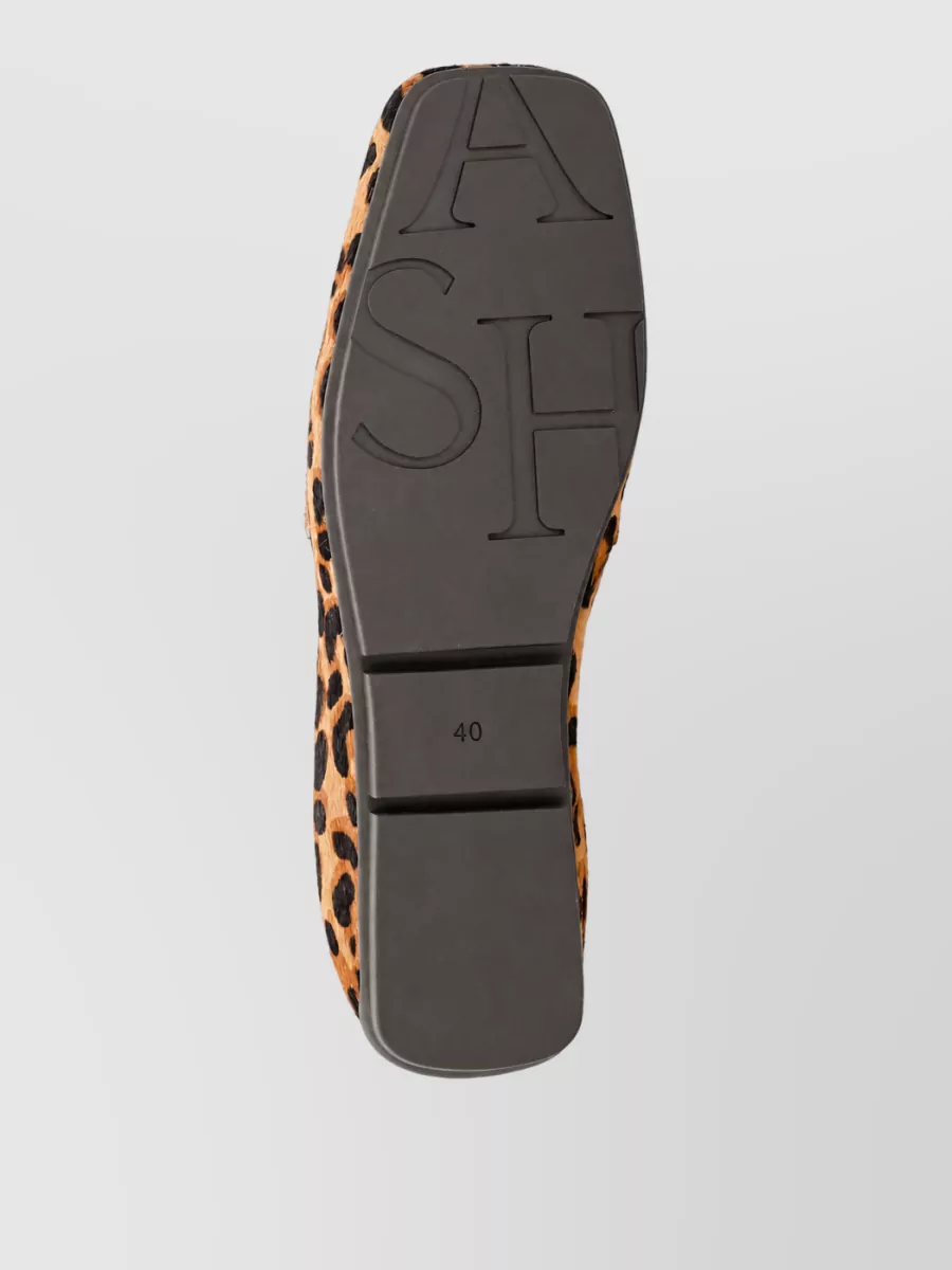 Ash Leopard-Print Calf Hair Mules