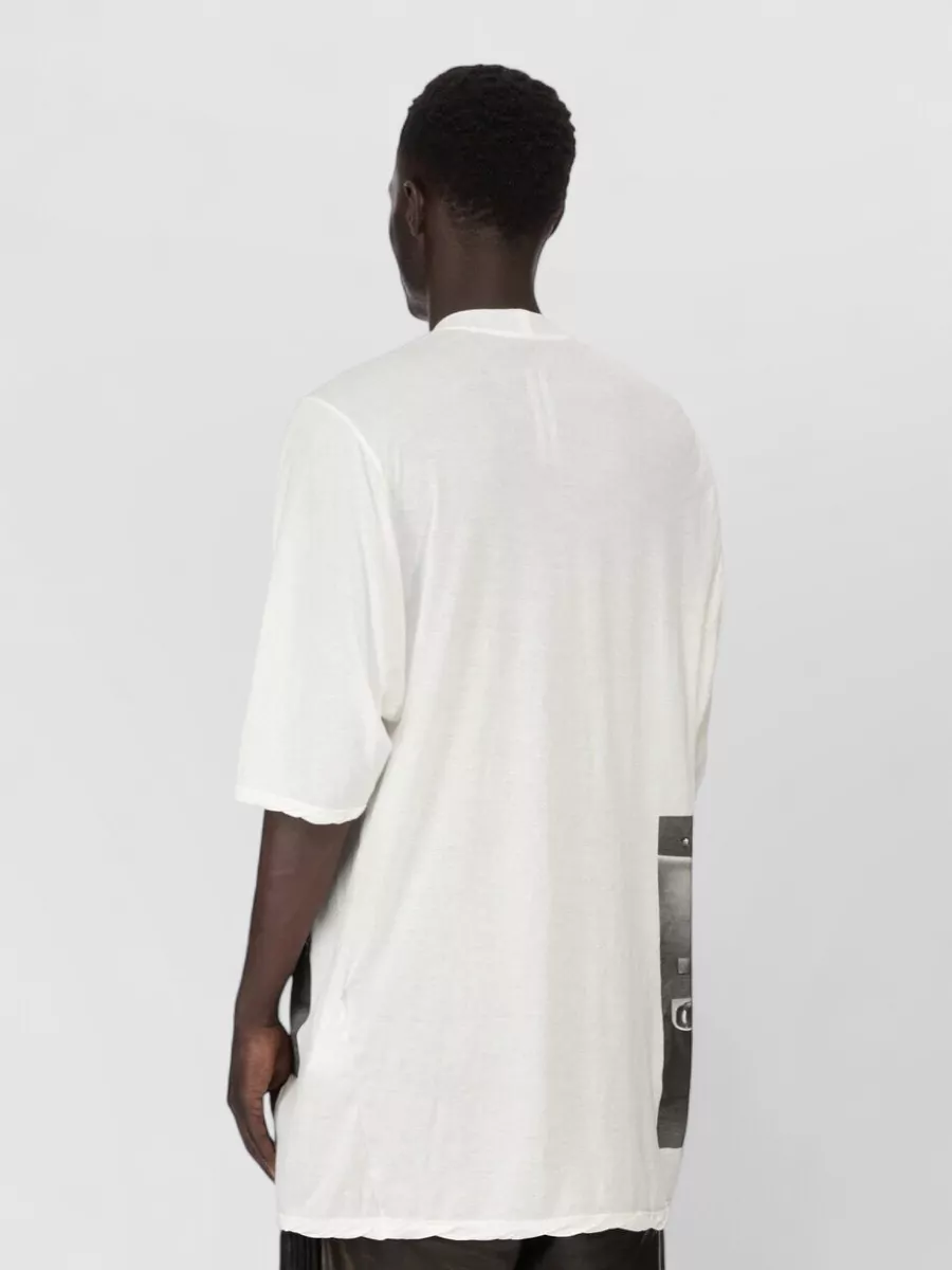 Rick Owens Cotton Oversized Printed T-Shirt