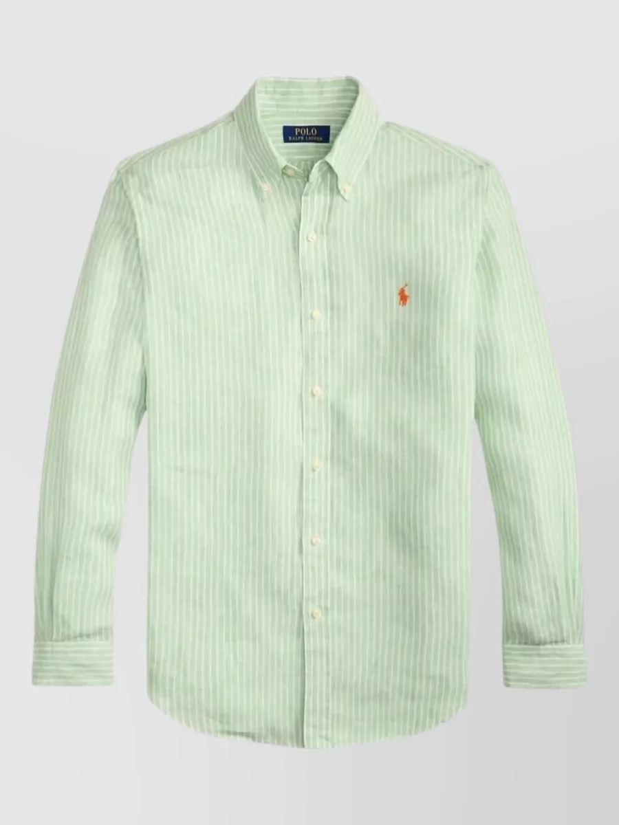 Polo Ralph Lauren striped linen long-sleeve shirt