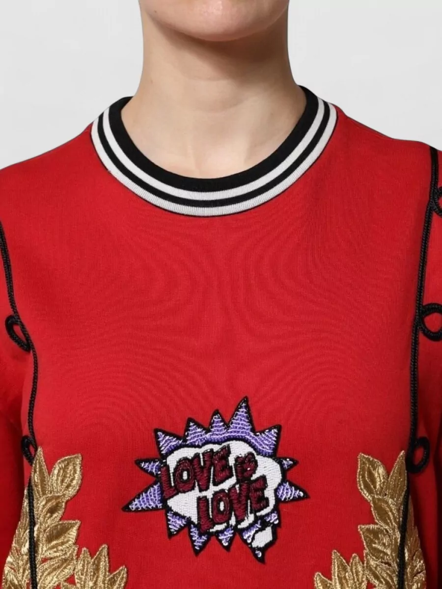 Dolce&Gabbana Cotton Sequined Sweatshirt