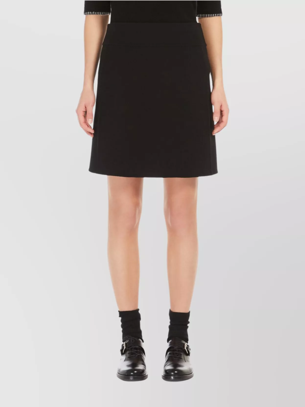 S Max Mara Short Wool Pencil Skirt