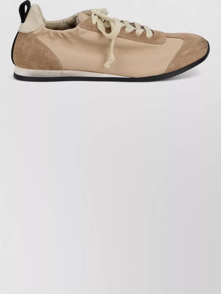 Uma Wang leather lace-up sneakers