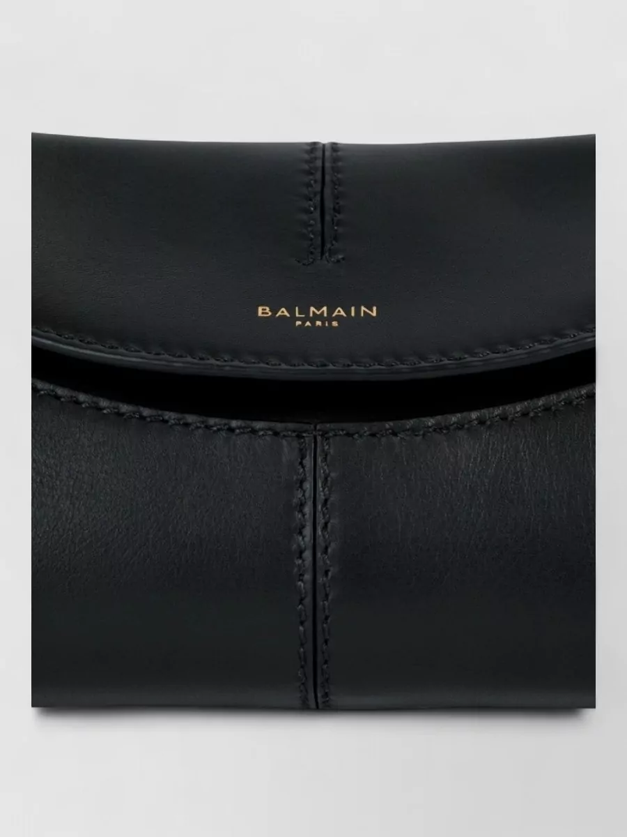 Balmain Small Calf Leather Shoulder Bag