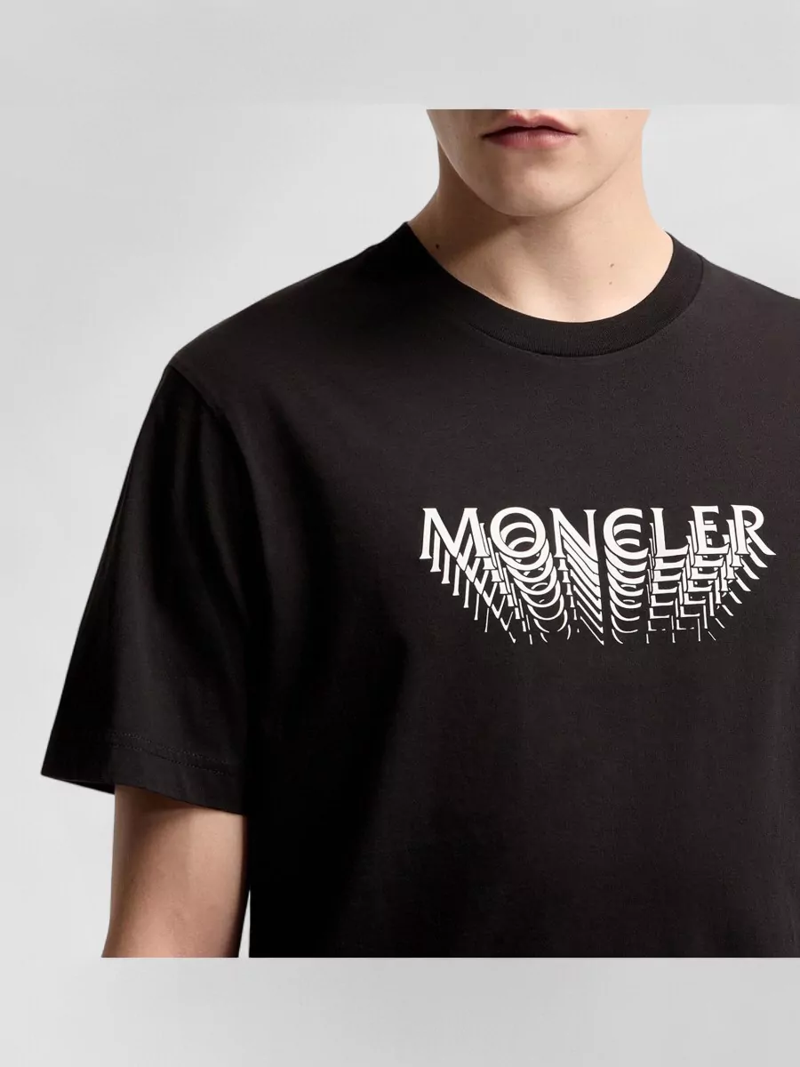 Moncler Logo Crew Neck T-Shirt Short Sleeves
