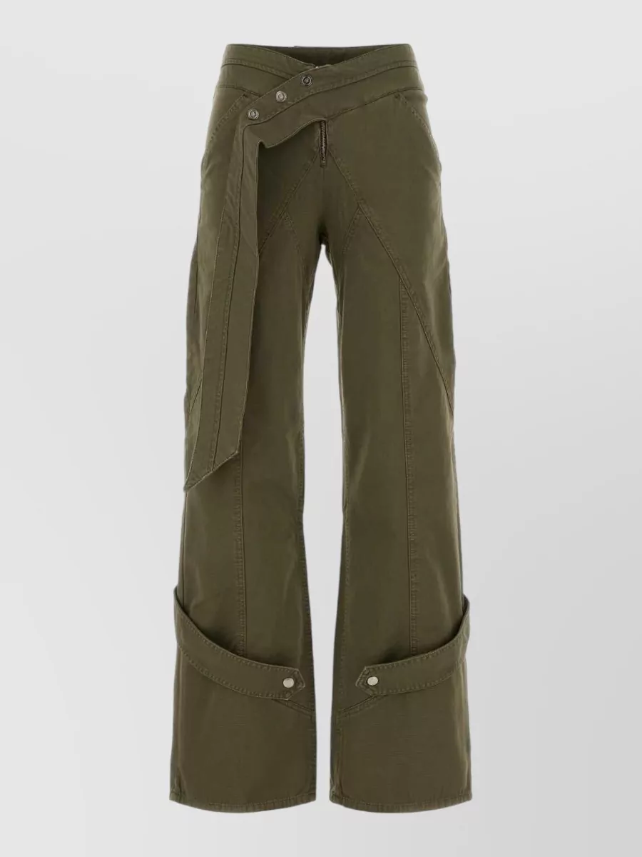 Blumarine Cotton Wide-Leg Trousers