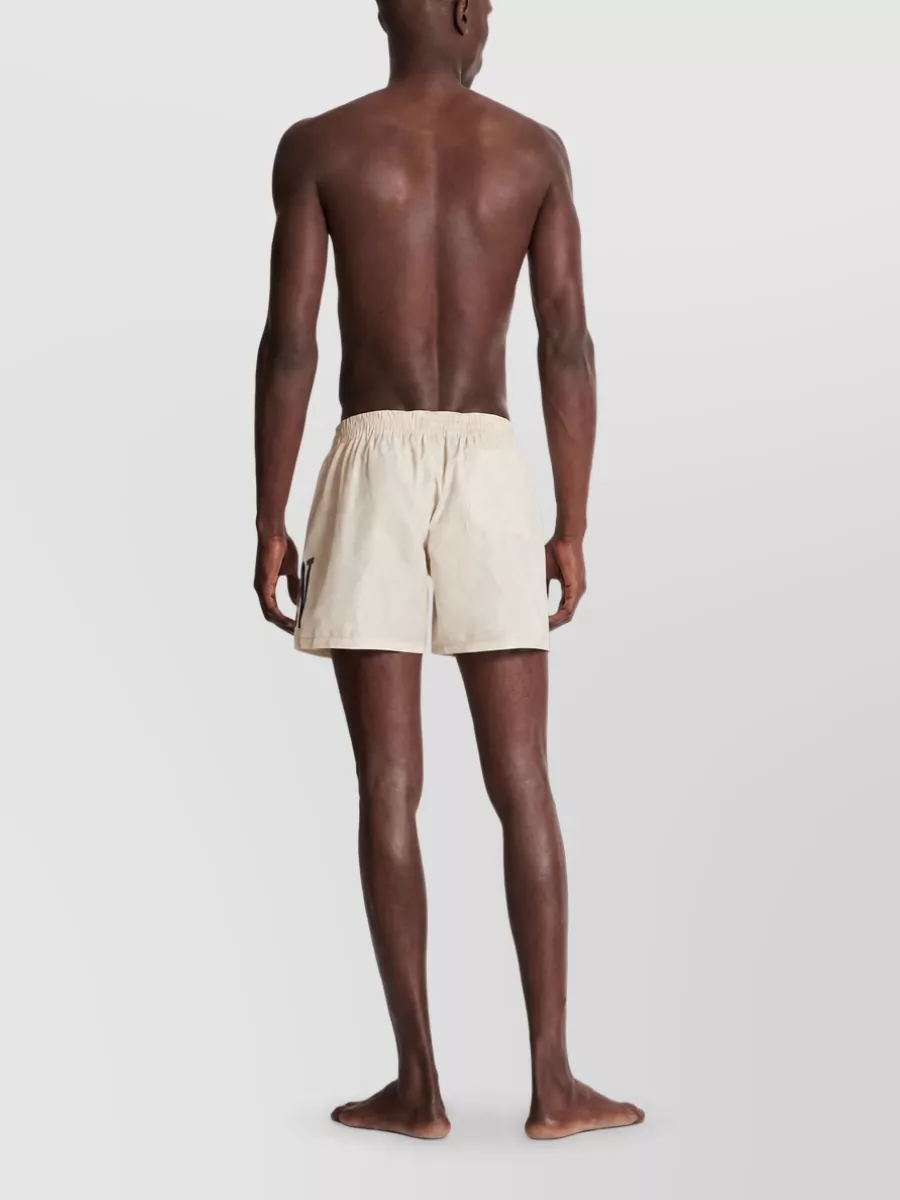 Balmain Logo-Print Swim Shorts