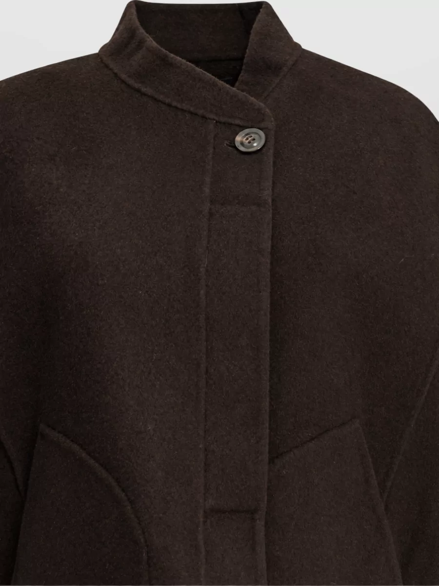 Soeur Wool Sleeveless Cape