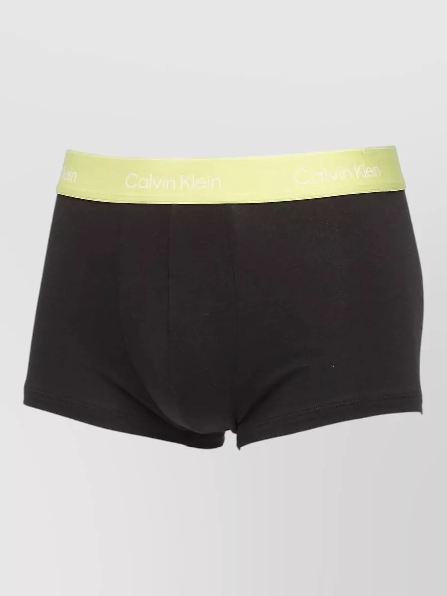 Calvin Klein Low Rise Trunks Pack Elastic Waistband