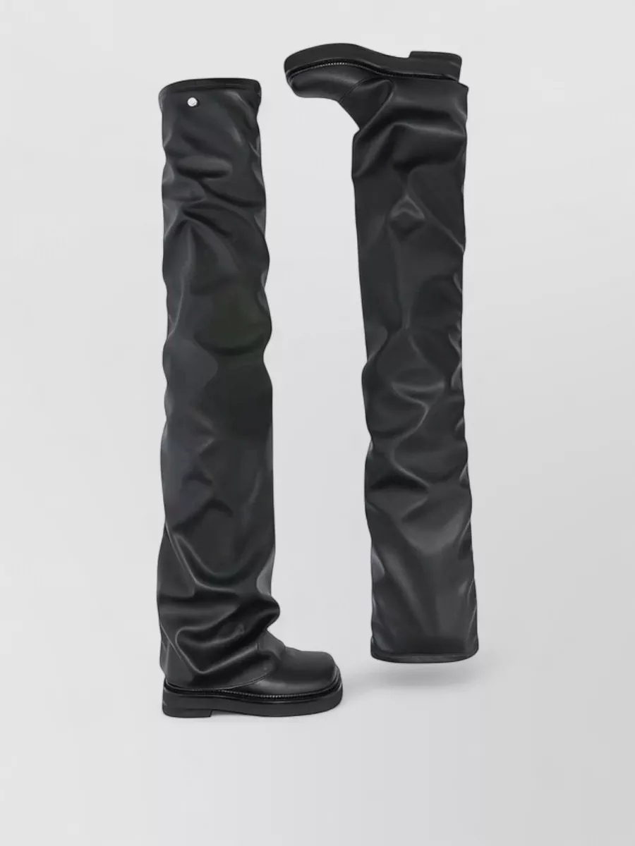 The Attico faux leather over-the-knee boots