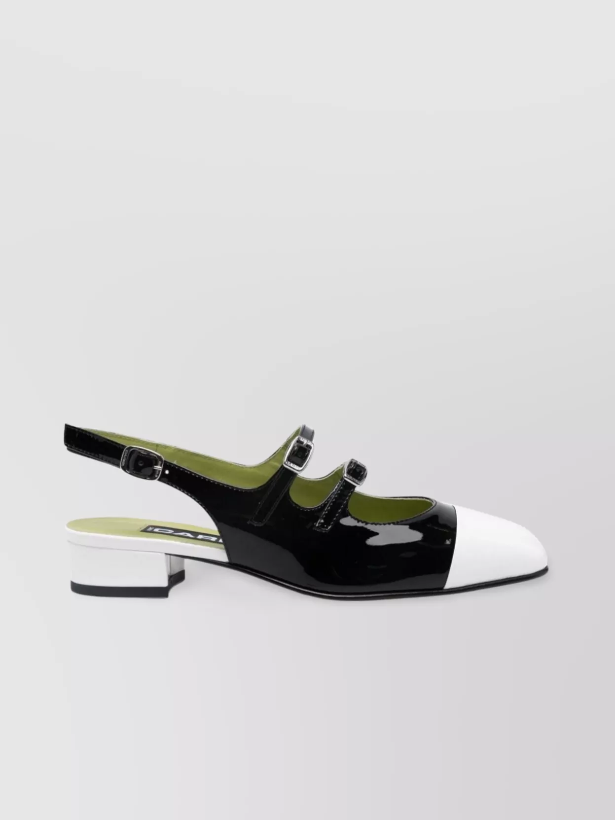 Carel Paris Apricot Patent Slingback Ballet Flats