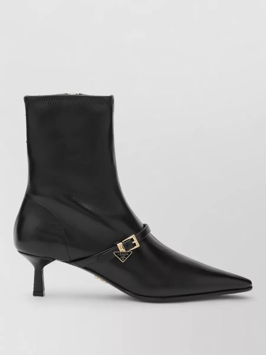 Prada leather ankle boots