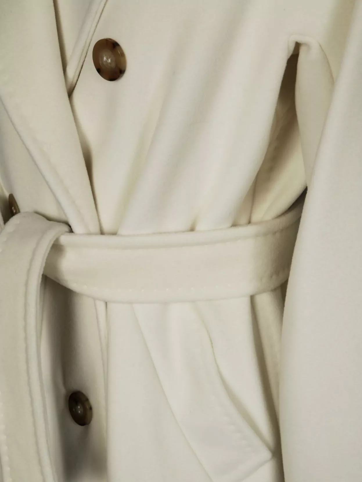 Max Mara Double-Breasted Belted Coat Long Sleeves