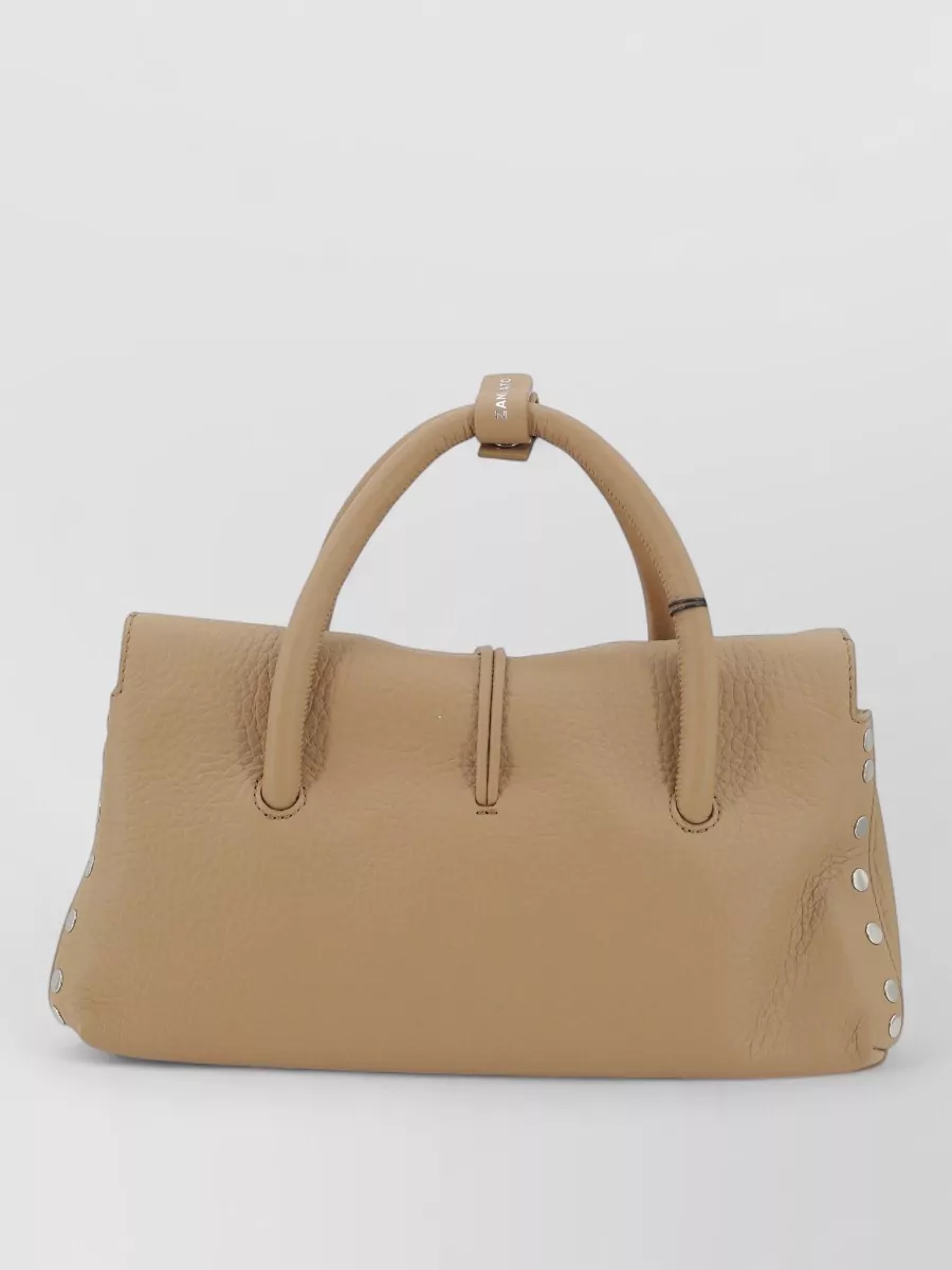 Zanellato Leather Studded Tote Bag