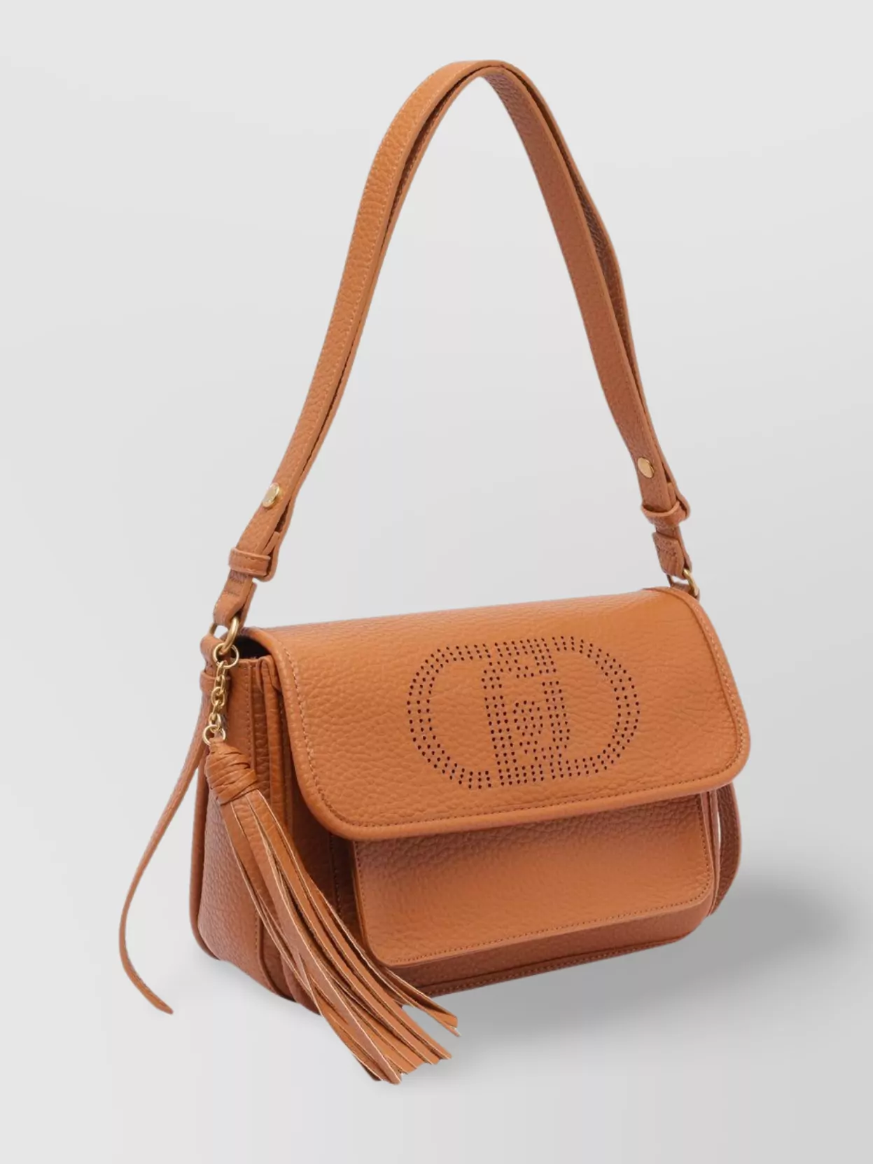 LIU •JO CROSSBODY BAG WITH ADJUSTABLE SHOULDER STRAP AND TASSEL DETAIL