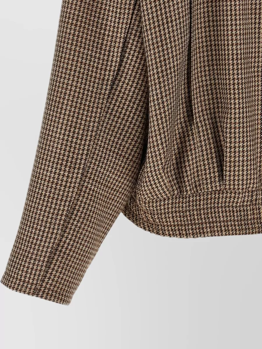 Brunello Cucinelli Prince Of Wales Virgin Wool Oversized Jacket
