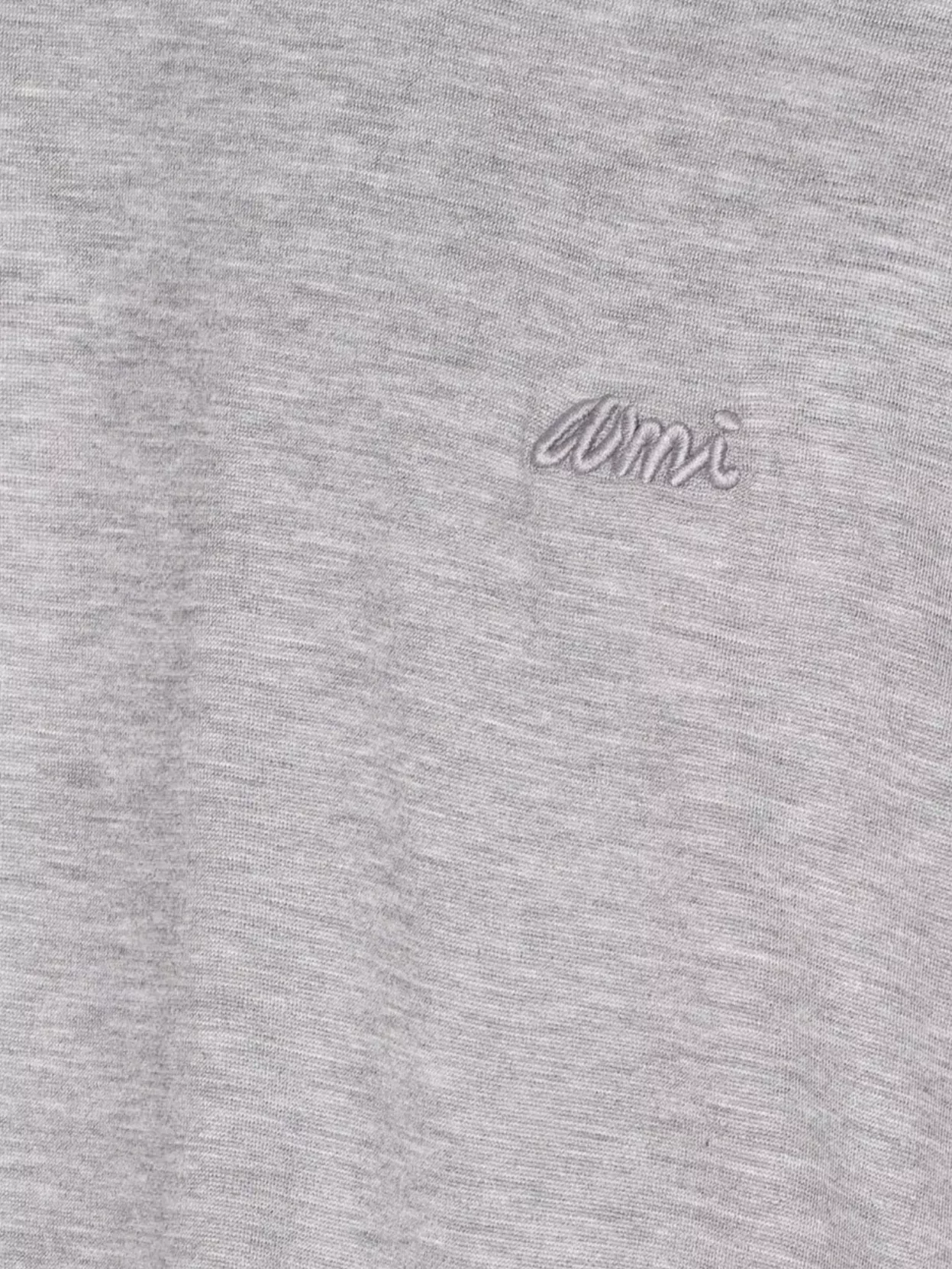 Ami Paris Crewneck T-Shirt Embroidered Logo