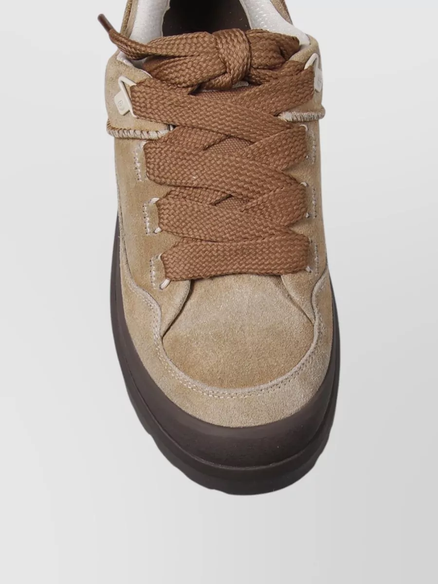 Ugg Suede Leather Low-Top Sneakers
