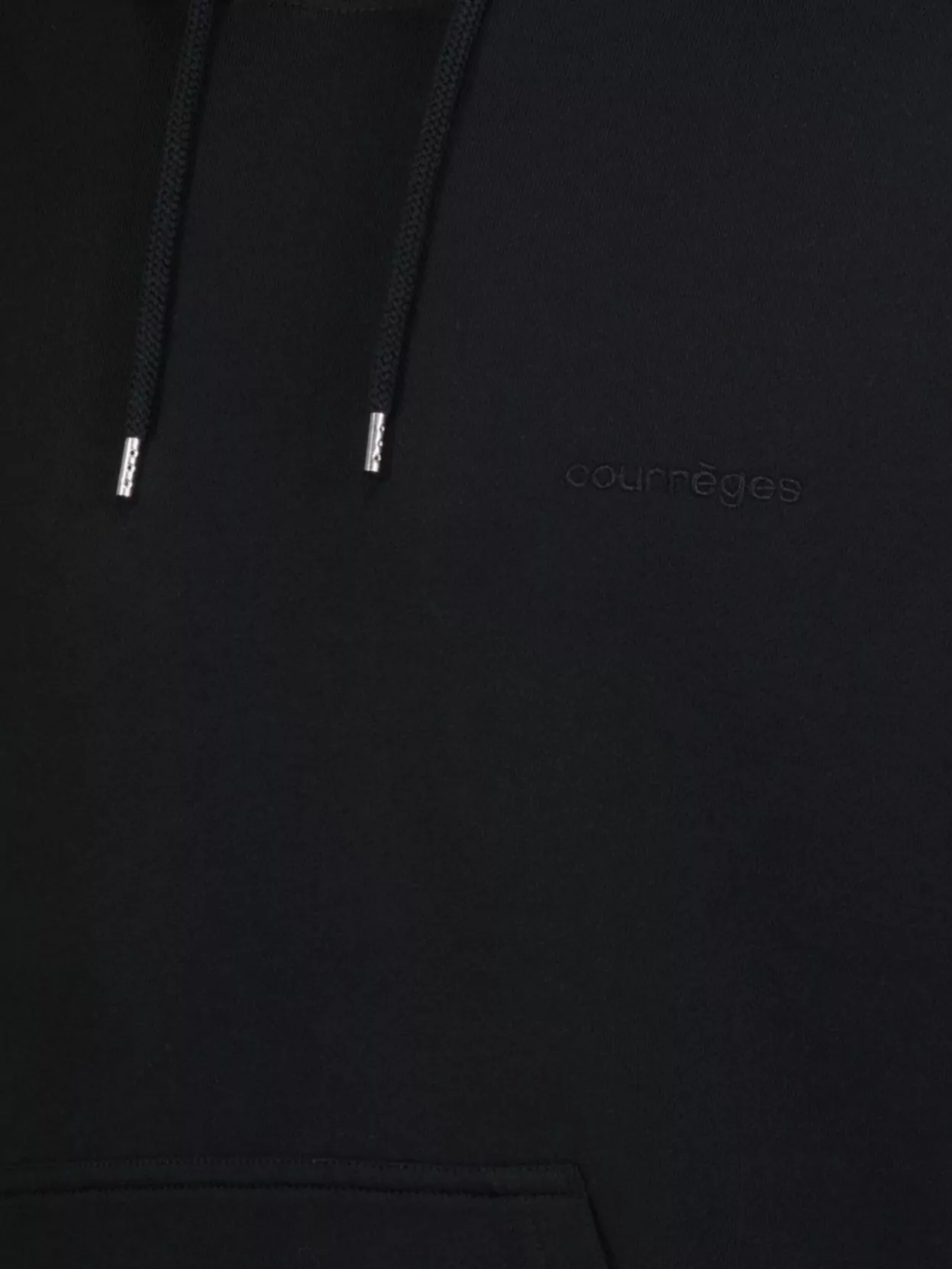 Courrèges Oversized Hoodie Embroidered Logo