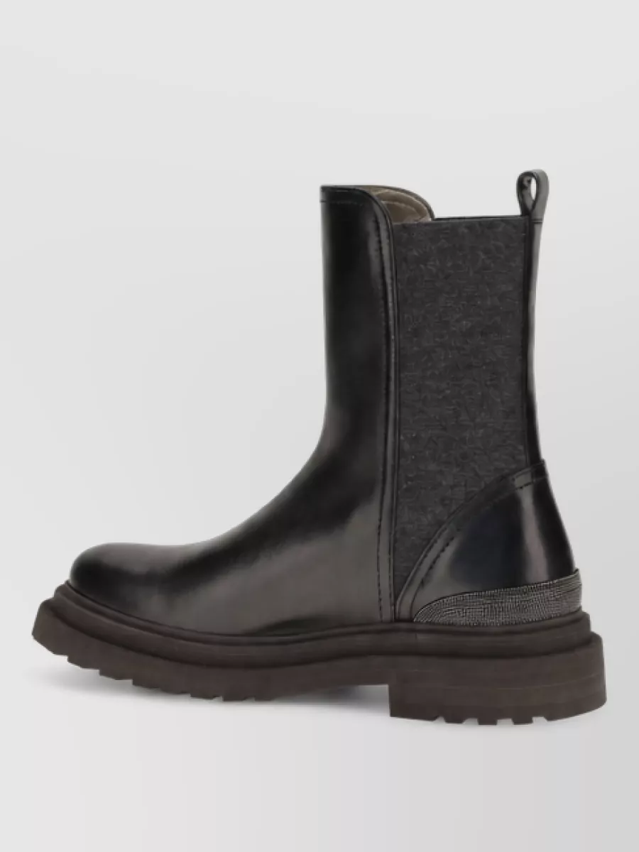 Brunello Cucinelli Leather Chelsea Boots