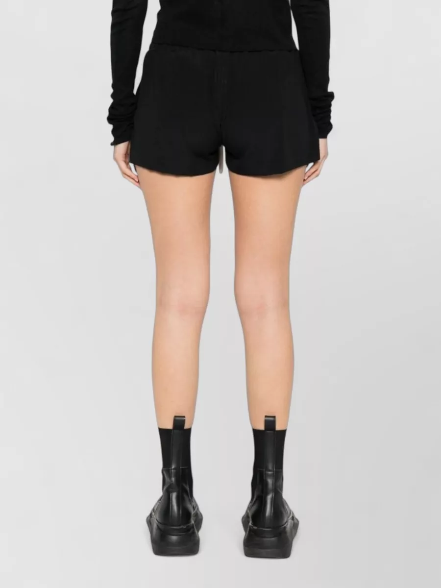 Rick Owens Layered Hem Shorts Featuring Side Pockets