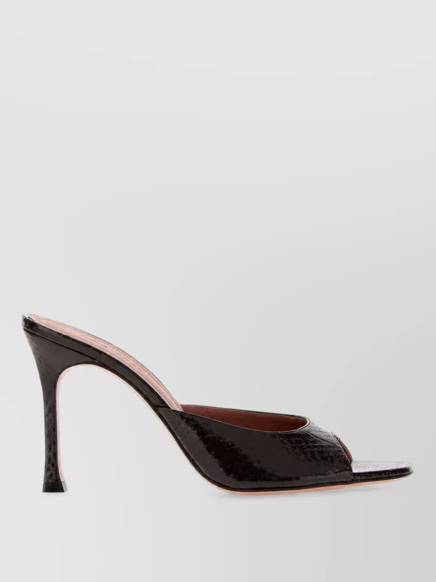 Amina Muaddi Leather Mules