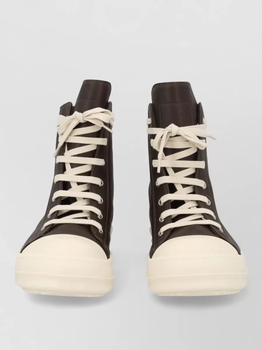 Rick Owens leather sneaker boots