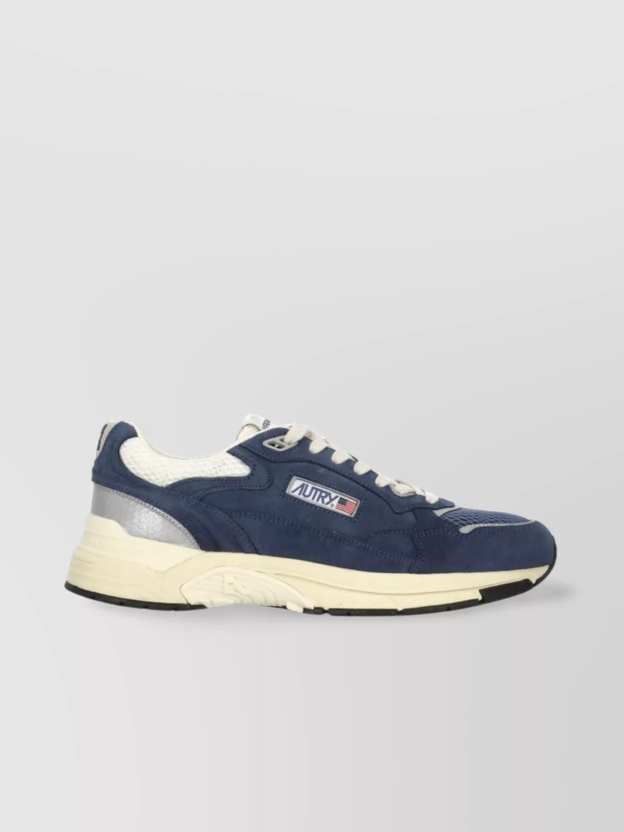 Autry Low Top Leather Sneakers With Mesh Panel