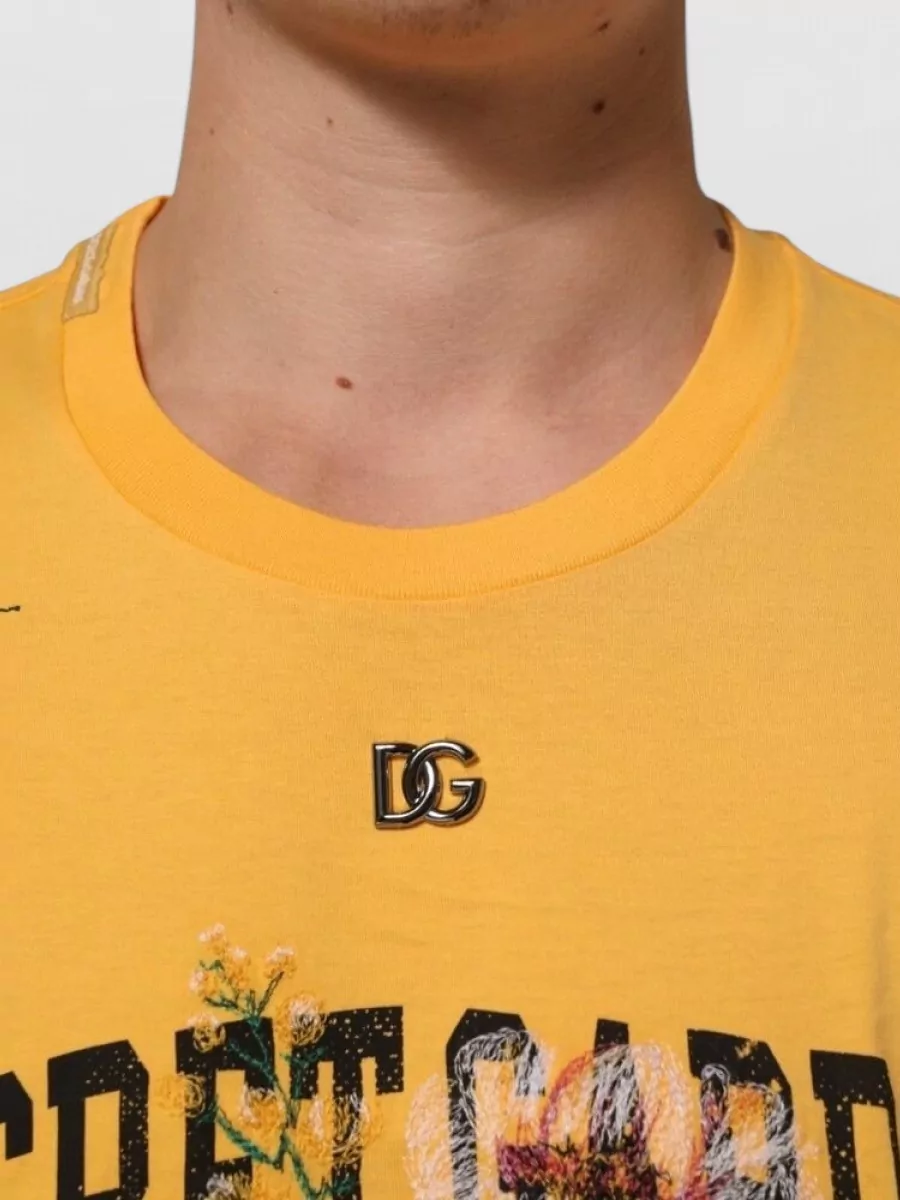 Dolce&Gabbana Floral Cotton Crewneck T-Shirt