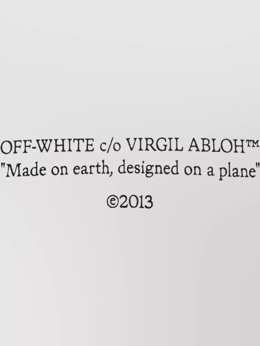 Off-White Cotton Logo Print Hoodie