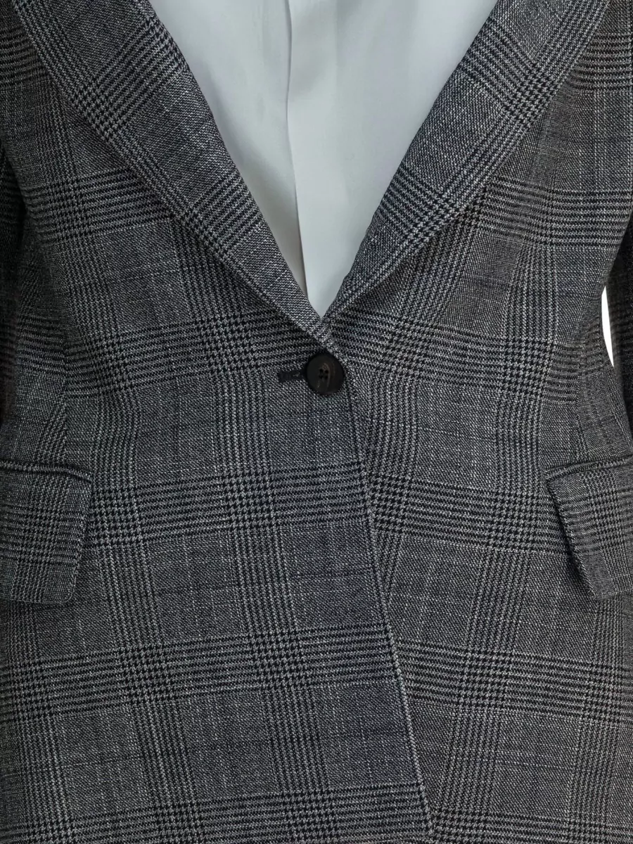 Sa Su Phi Silk Wool Single-Breasted Blazer