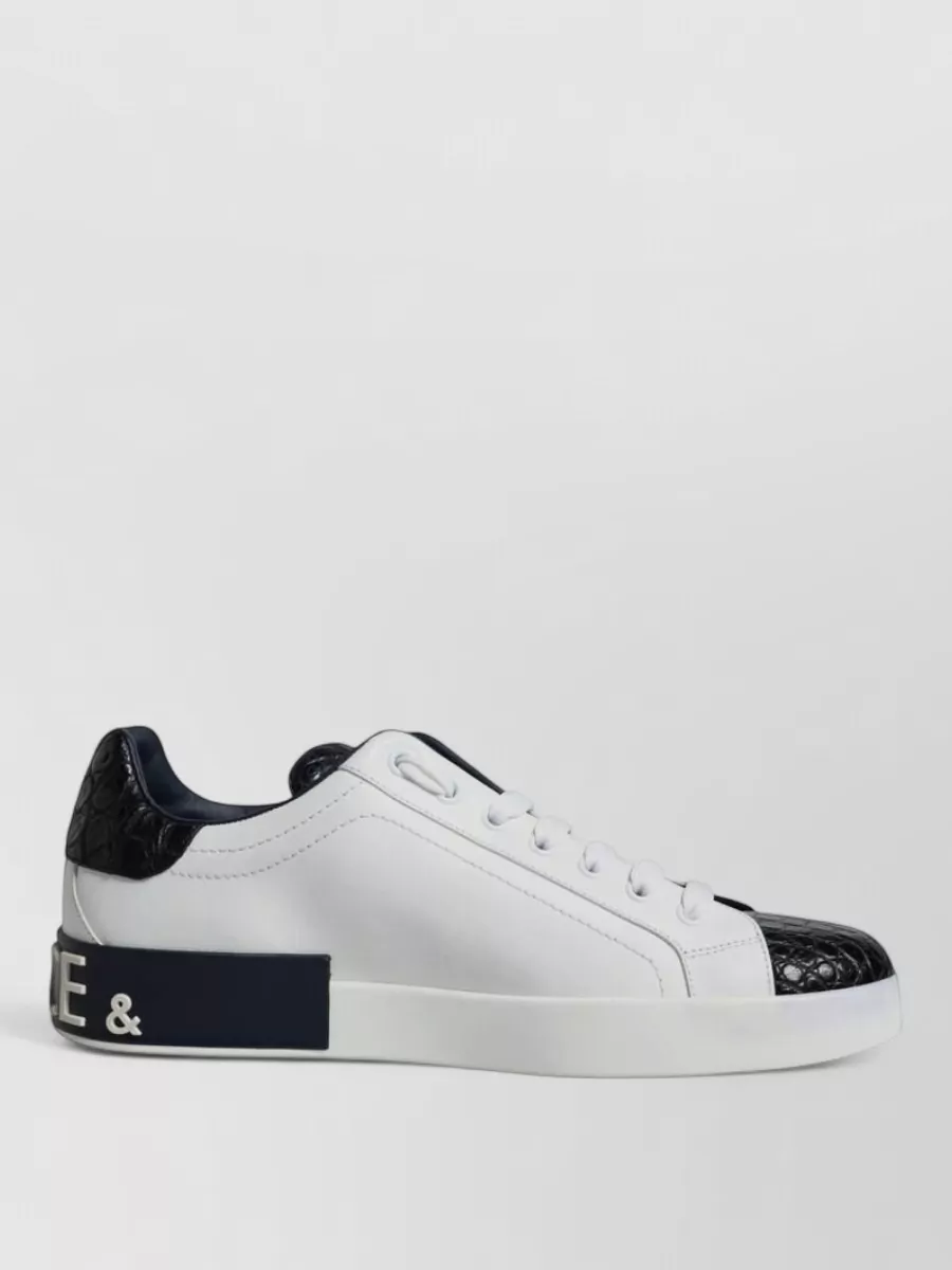 Dolce&Gabbana Leather Low-Top Sneakers