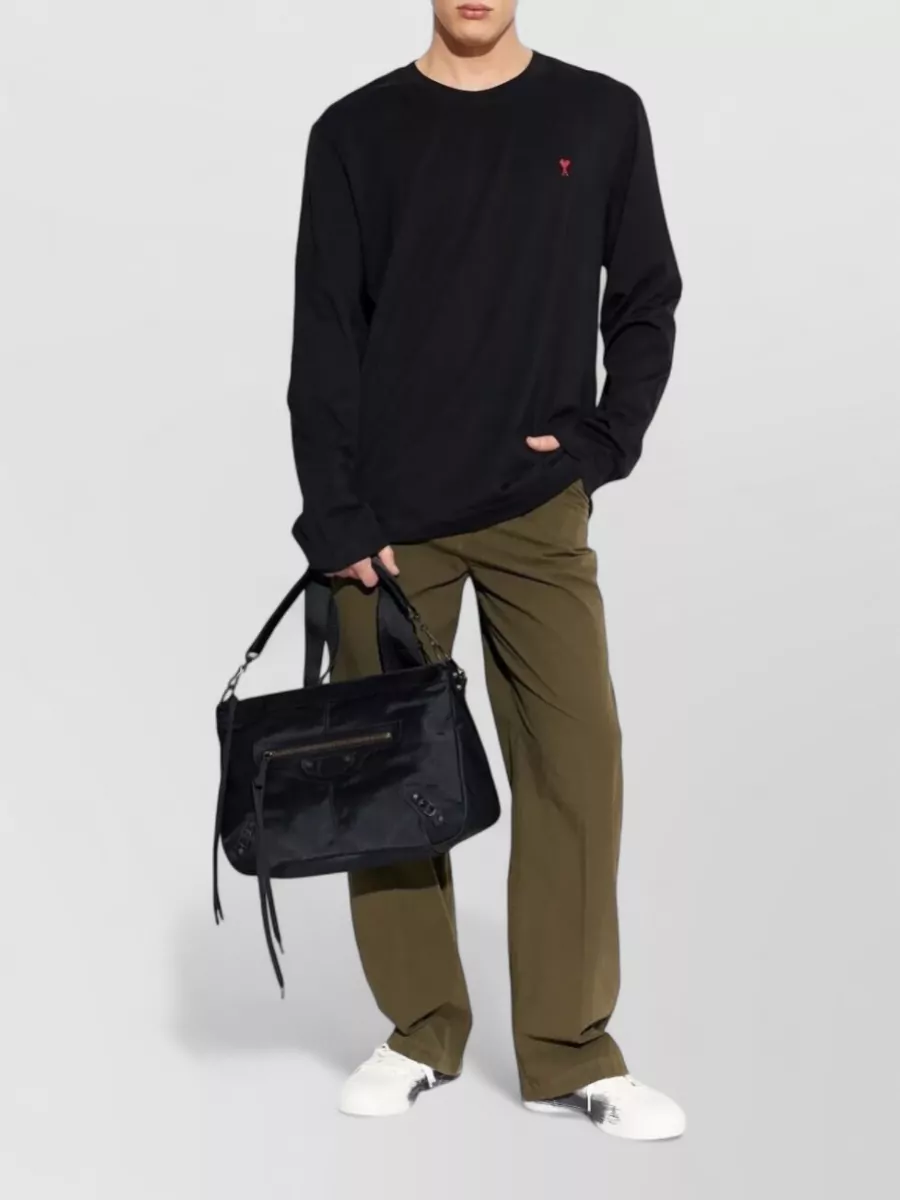 Dries Van Noten Cotton Straight-Leg Trousers