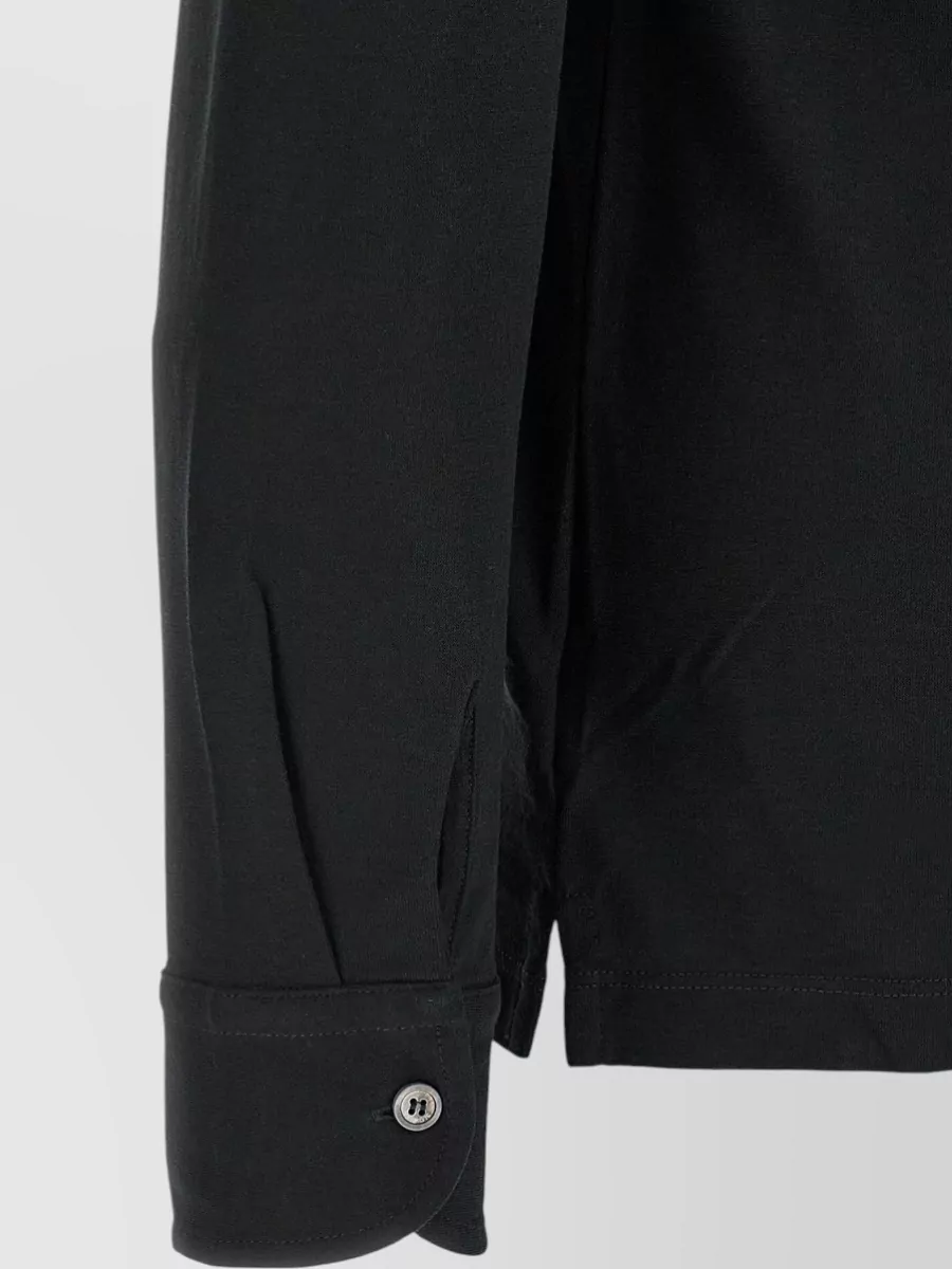 Zanone Cotton Long-Sleeve Polo Shirt