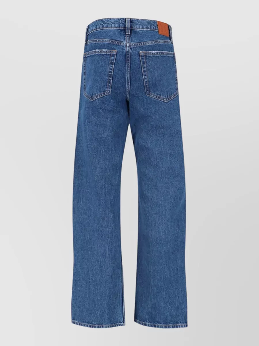 Anine Bing Straight Leg Trousers Side Slits