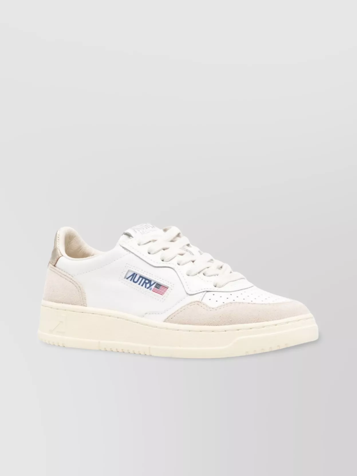 Autry Low Top Sneakers In Calf Leather And Suede