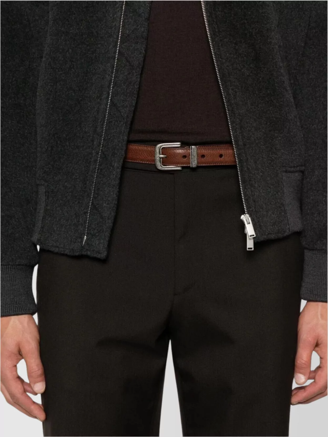 Lardini Straight Leg Pants Side Back Pockets