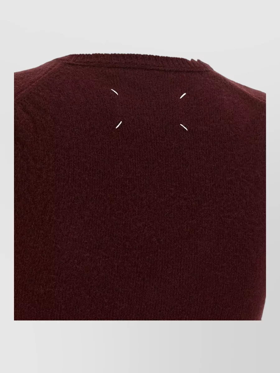 Maison Margiela Wool Distressed V-Neck Sleeveless Jumper