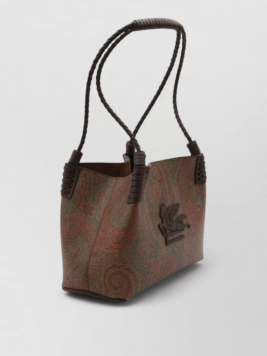 Etro Paisley Patterned Structured Tote Bag