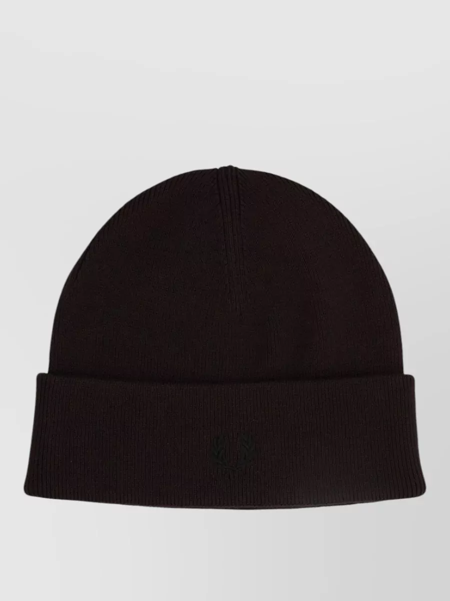 Fred Perry logo beanie