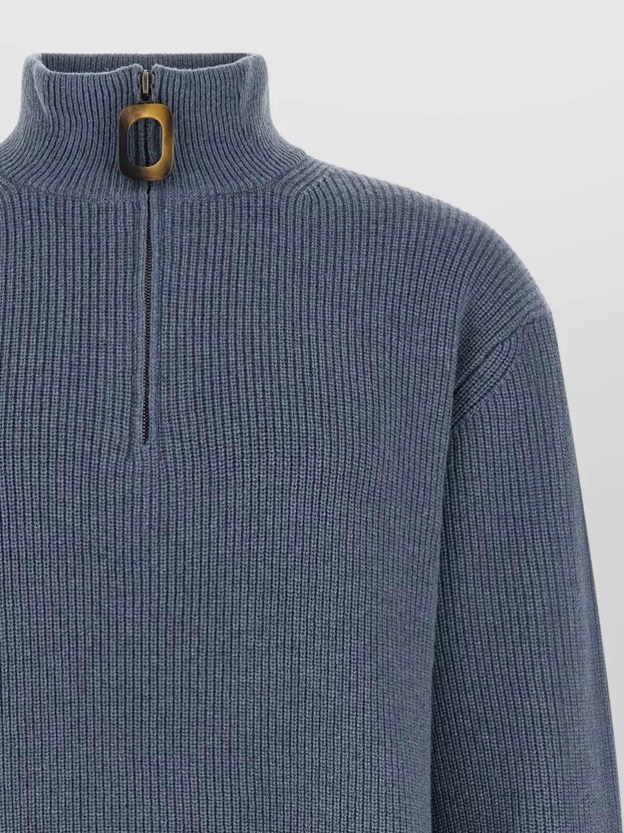 Jw Anderson Ribbed Half-Zip Jumper