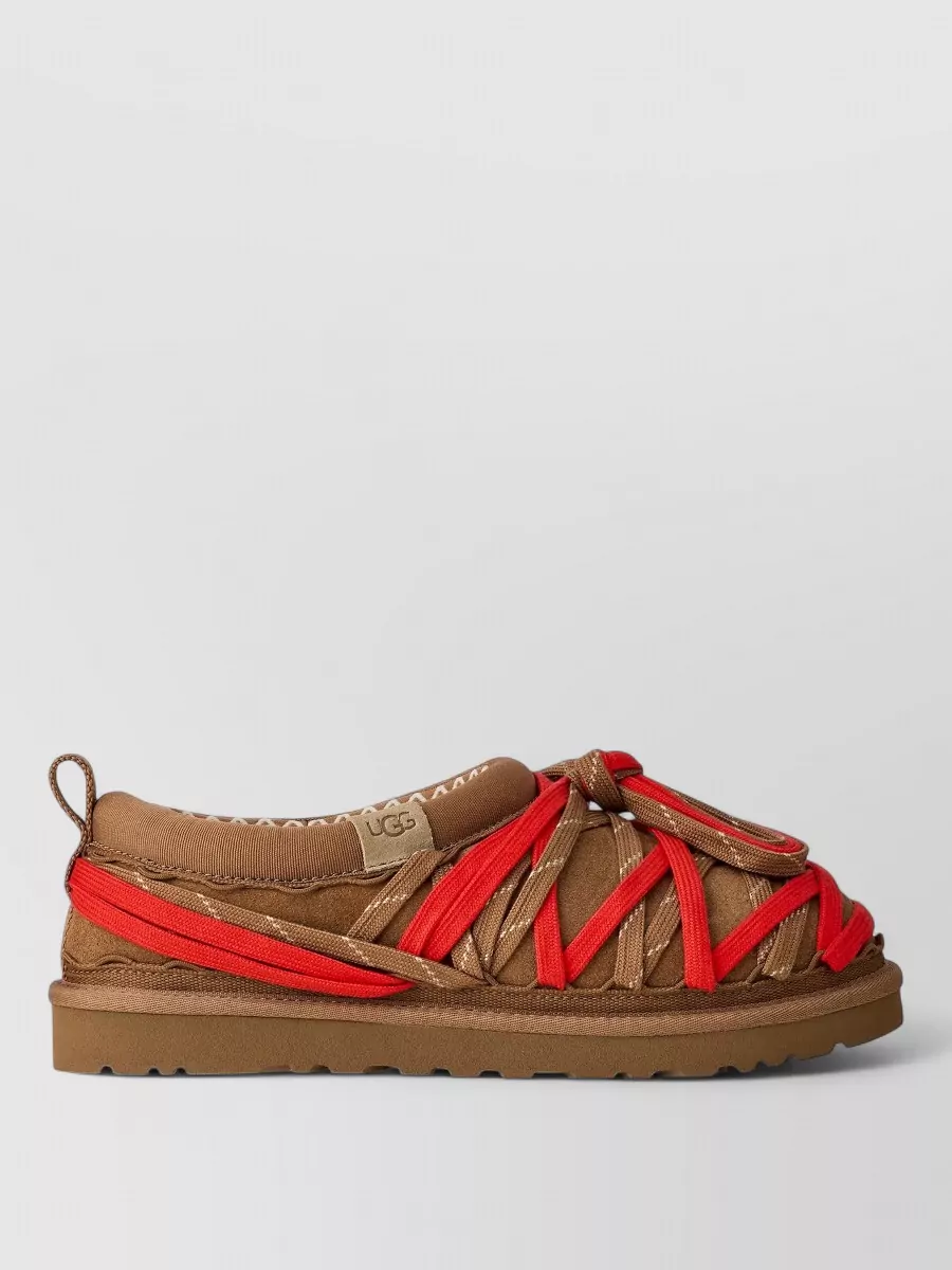Ugg Suede Leather Lace Slippers