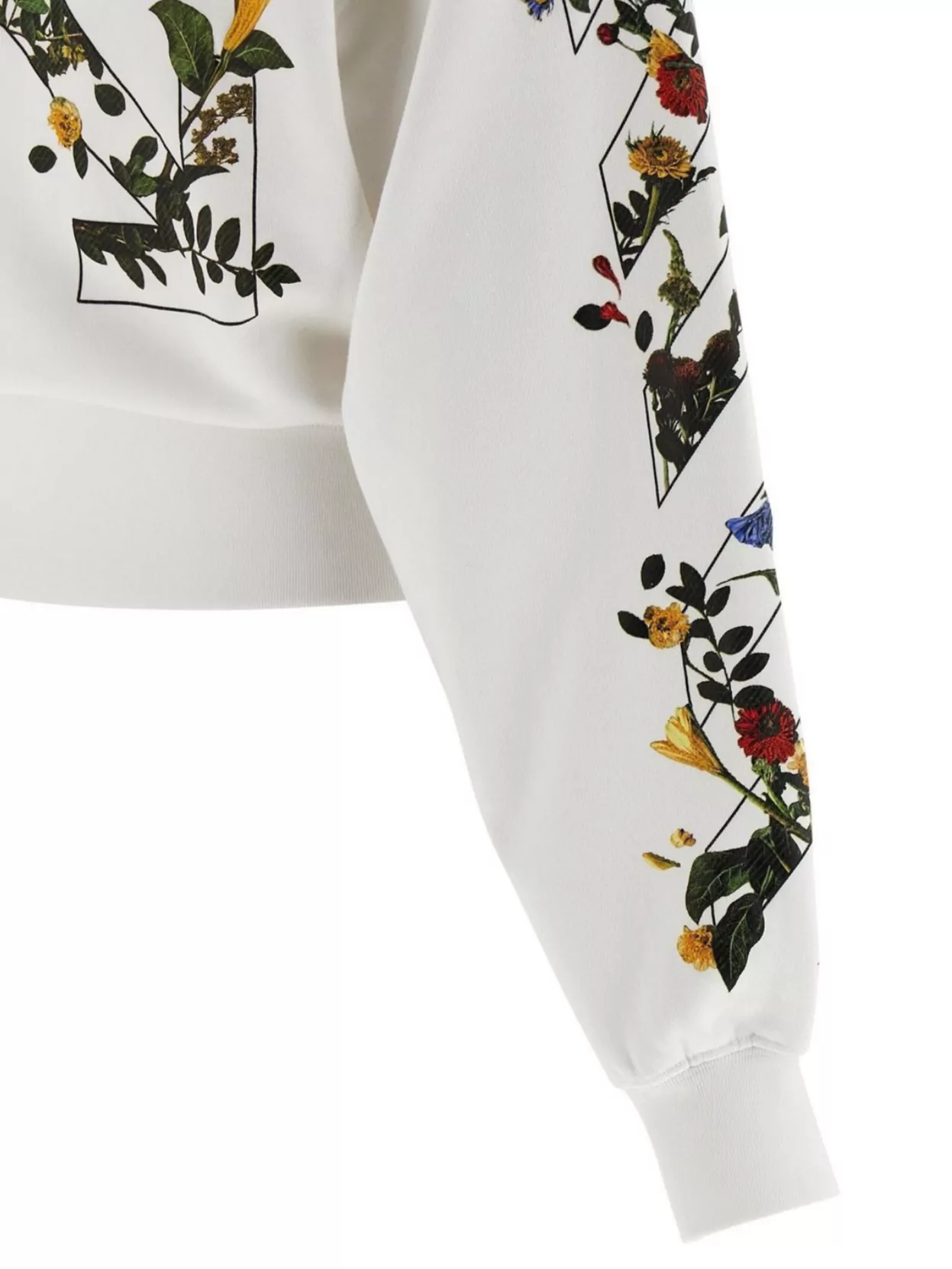 Off-White Floral Arrow Long Sleeve Sweatshirt