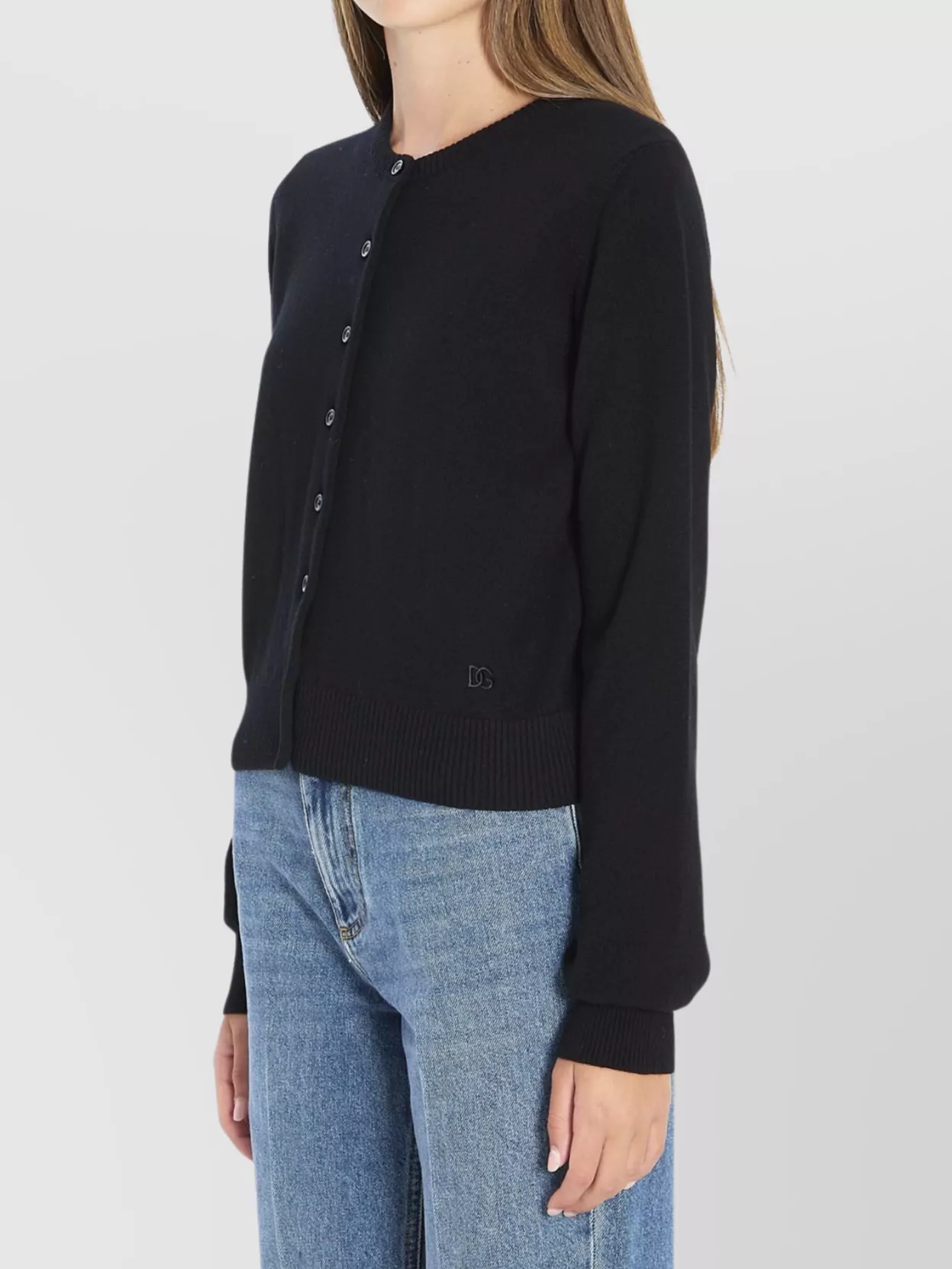 Dolce&Gabbana Cashmere Cropped Cardigan Embroidered