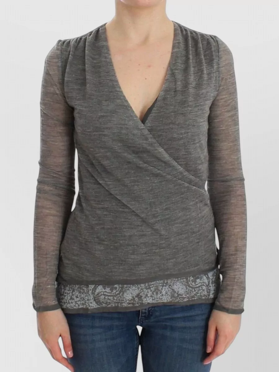Ermanno Scervino cashmere long-sleeve blouse